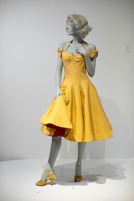 “West Side Story” costume for Ariana DeBose by Paul Tazewell, on display at FIDM Museum. - Credit: Alex J. Berliner/ABImages