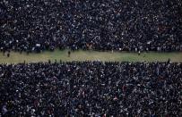 Anti-government New Year's Day demonstration in Hong Kong