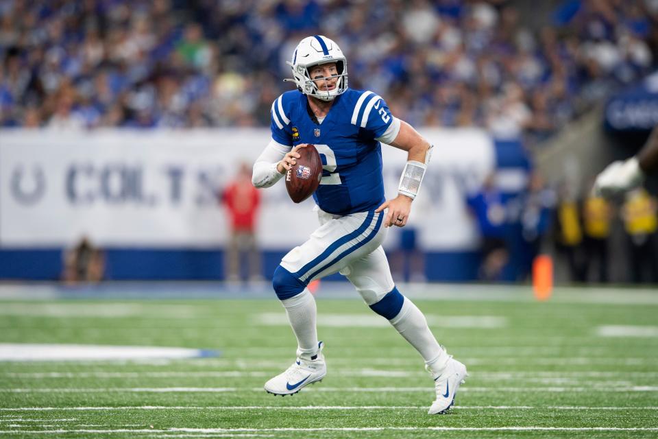 After spraining both ankles in a Week 2 game against the Rams, Colts quarterback Carson Wentz could play in Sunday's game against the Tennessee Titans.