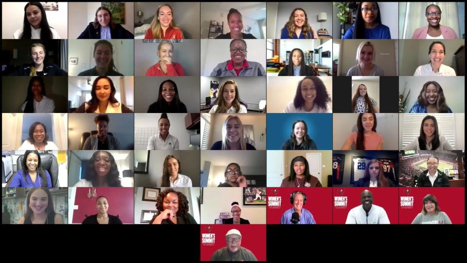 The Bucs hosted a virtual event last week for women looking to work their way to the NFL.