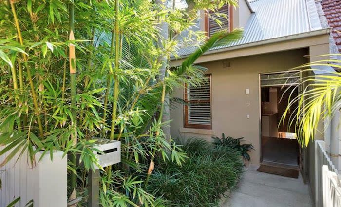 Front door of Jarryd Hayne's Darlinghurst house for sale.