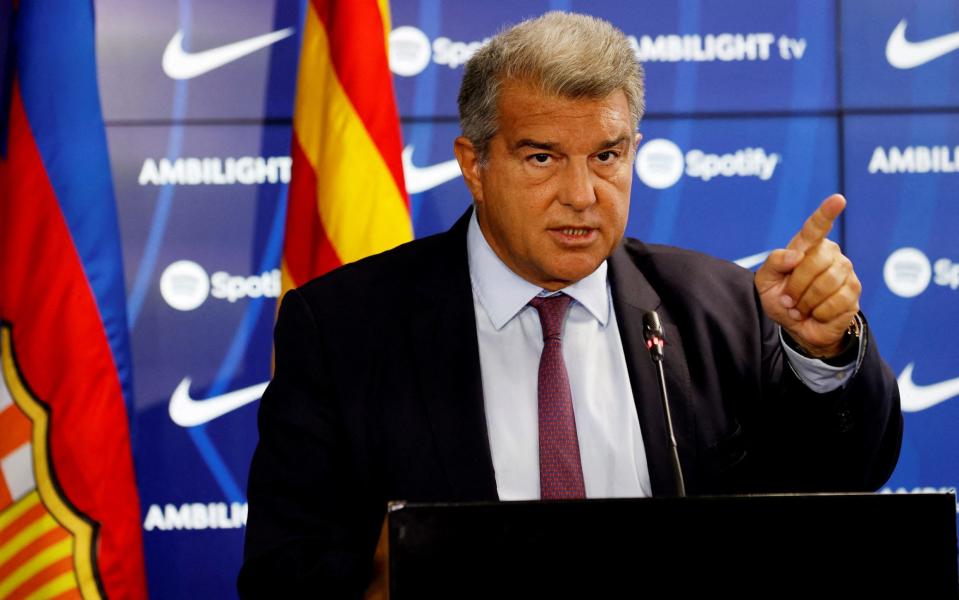 Barcelona president Joan Laporta