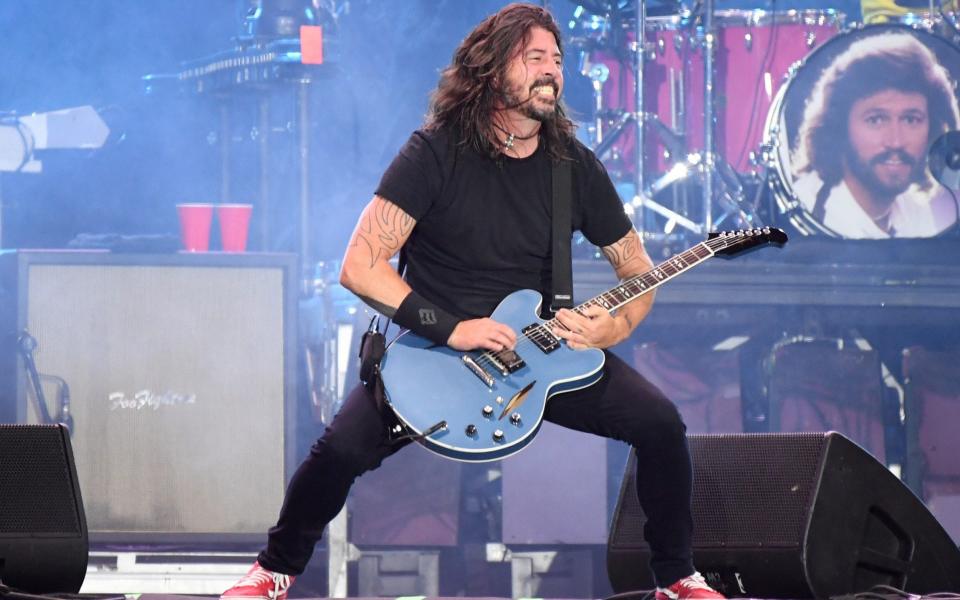 The Foo Fighters playing Lollapalooza 2021 in Chicago - Getty