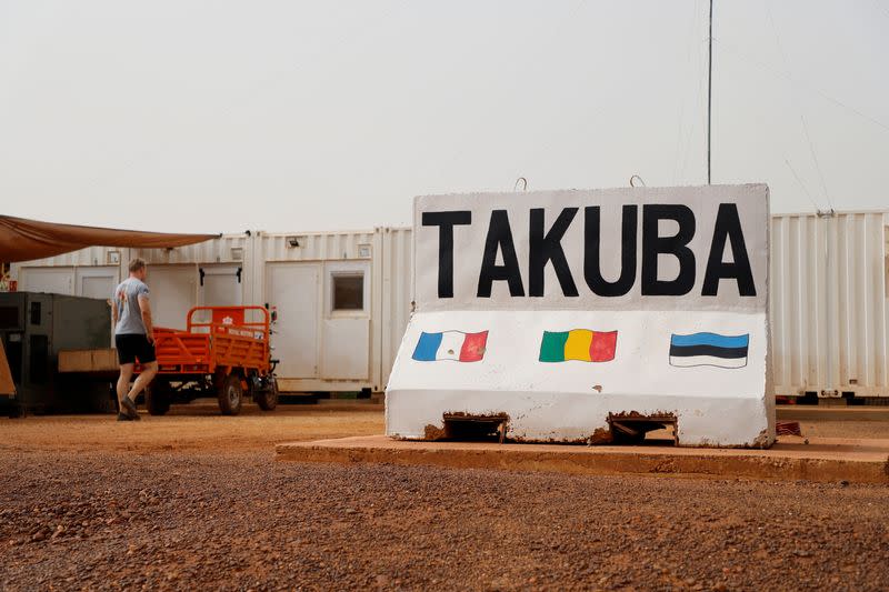 FILE PHOTO: A soldier is pictured at the headquarters of the new Takuba force in Gao