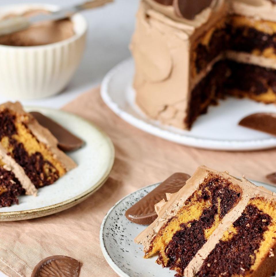 Chocolate Orange Marble Cake