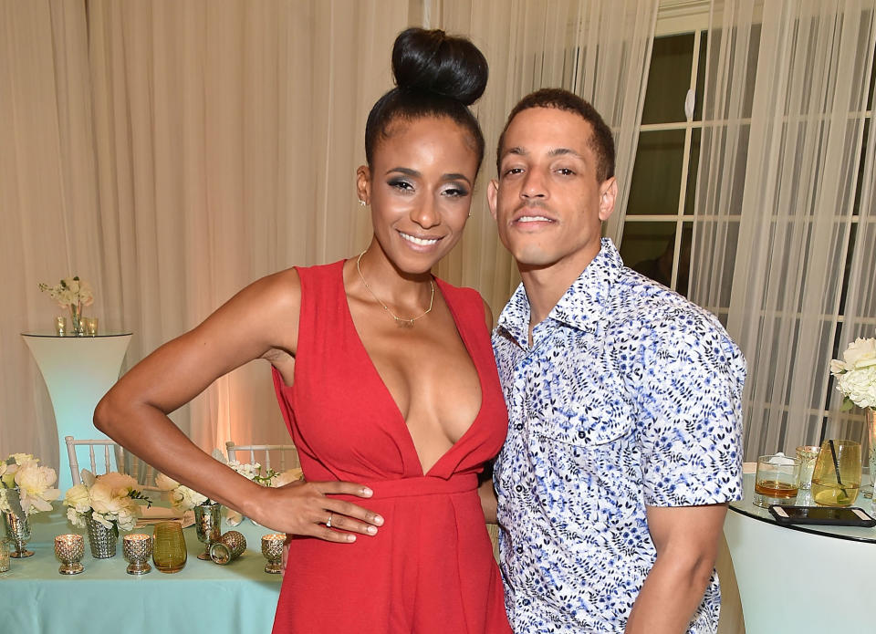 Miko Grimes, the wife of Buccaneers corner Brent Grimes, should be the star of “Hard Knocks.” (Getty Images)