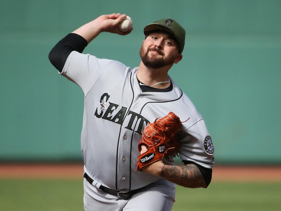 Rob Whalen Pitching Seattle Mariners MLB