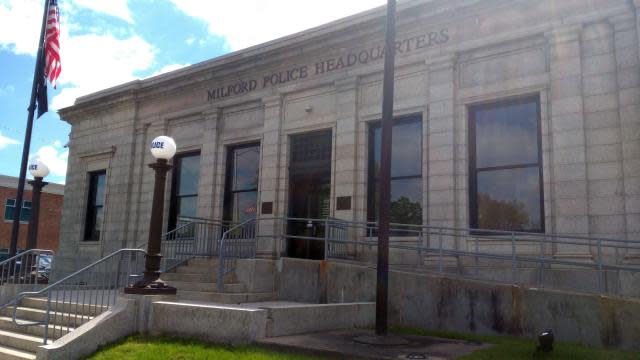 The Milford Police Department is headquartered downtown on Main Street.