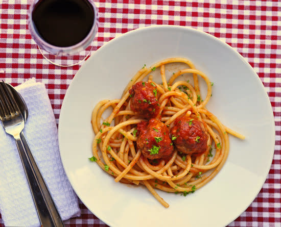 <strong>Get the <a href="http://food52.com/recipes/15409-spaghetti-and-from-scratch-meatballs" target="_blank">Spaghetti and From Scratch Meatballs recipe</a> from Food52</strong>