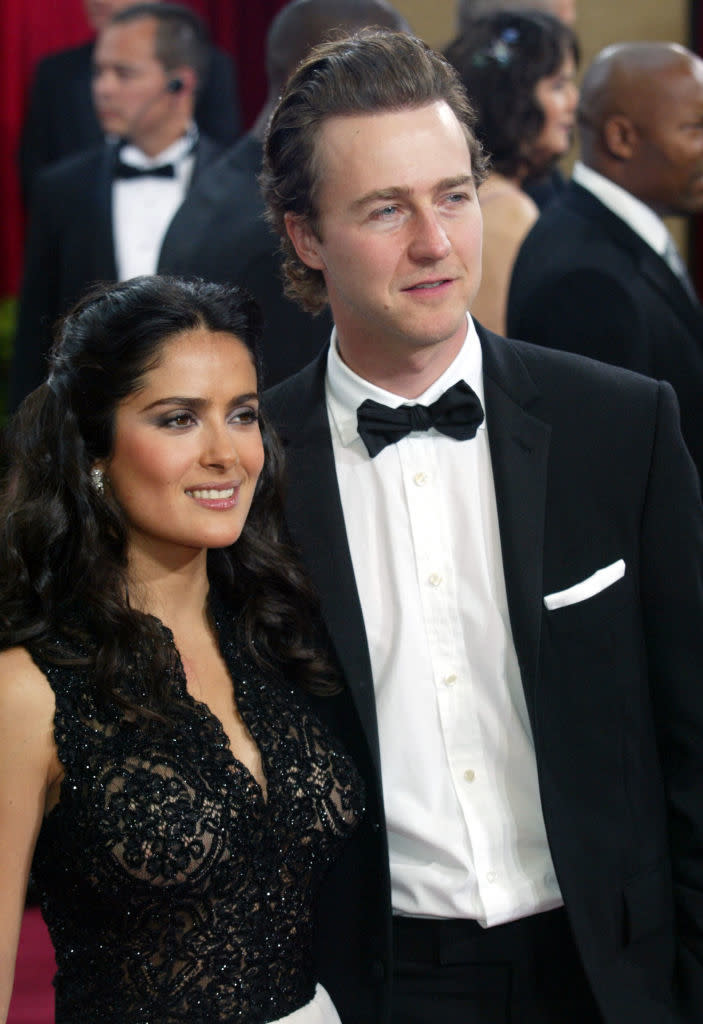 Salma Hayek and Edward Norton