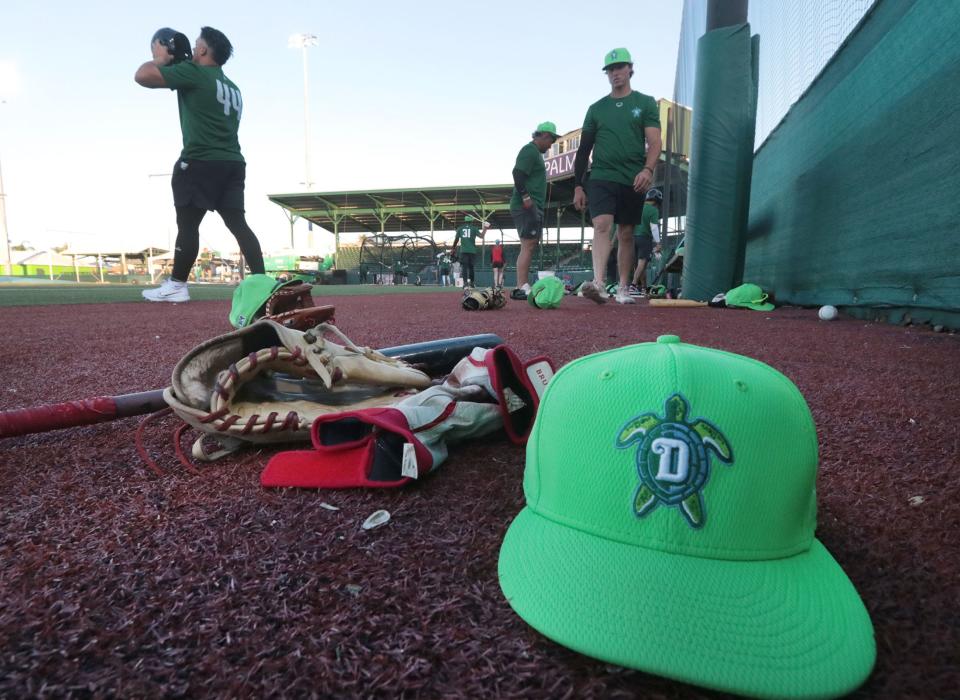 The Daytona Tortugas go through their last practice before the regular season, Thursday, April 4, 2024, at Jackie Robinson Ballpark.