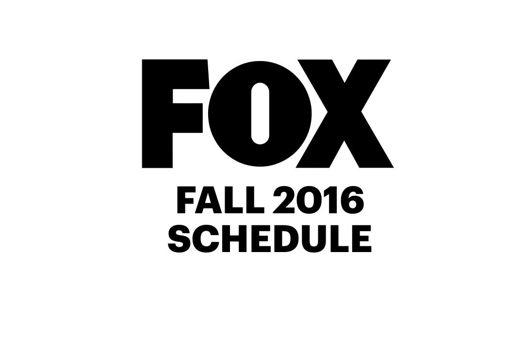 Fox Fall 2016 TV schedule revealed