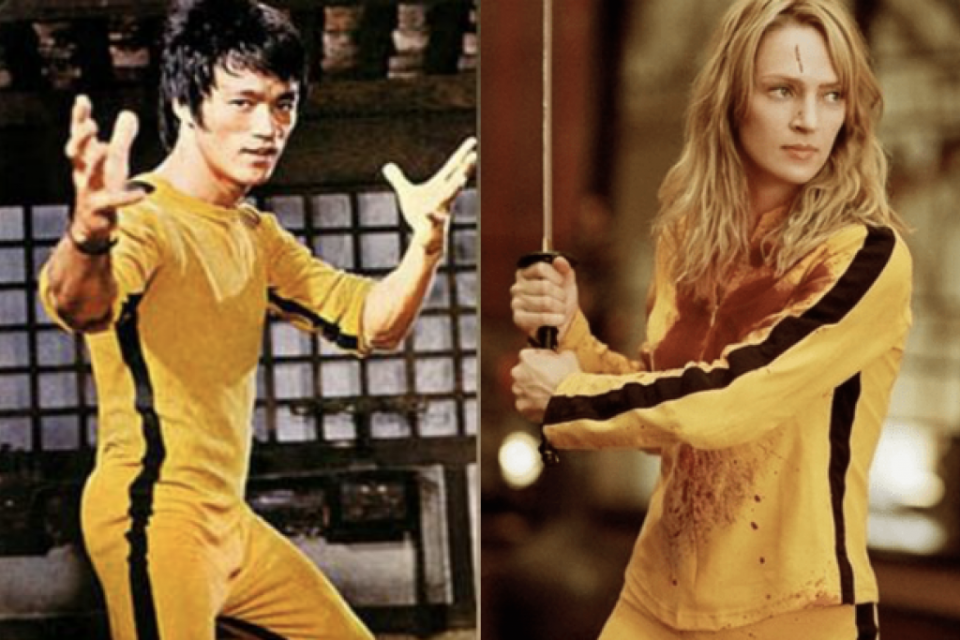 Bruce Lee yellow suit Uma Thurman kill bill