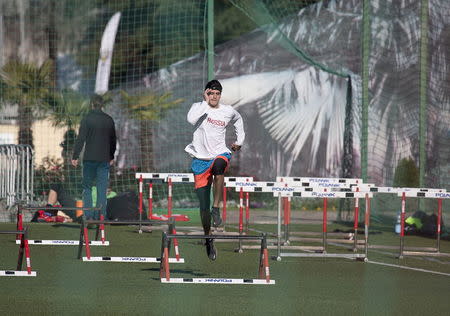 Russia's national team athletes conduct training at their ground in Sochi, Russia, November 14, 2015. REUTERS/Kazbek Basayev