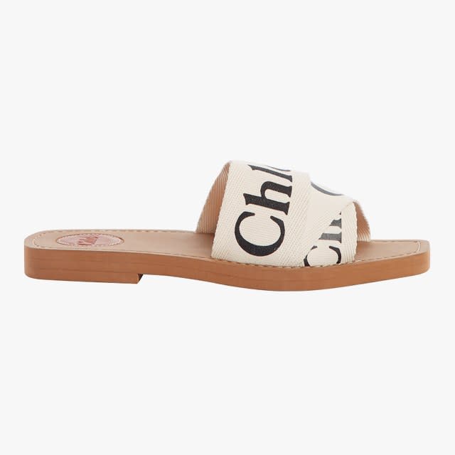 Chloé Logo Slide Sandals