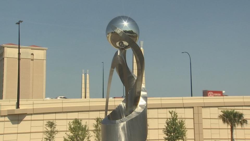 The City of Orlando unveiled a new art sculpture called 