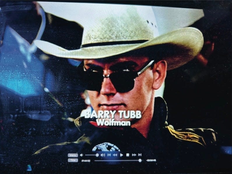 Barry Tubb as 'Wolfman' in 'Top Gun'