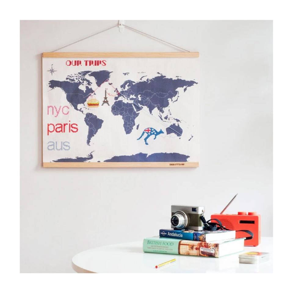 7) Stitch your way around the world - Fun things to do when stuck at home