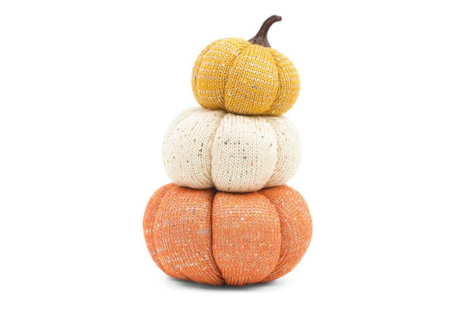 Stack of Fabric Pumpkins