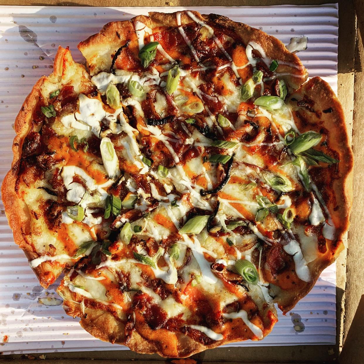 The Rhythm Road pizza from Two Cities Pizza Co. in Mason. Two Cities Pizza will open in the Pickle Lodge, a new athletic facility opening in West Chester Township.