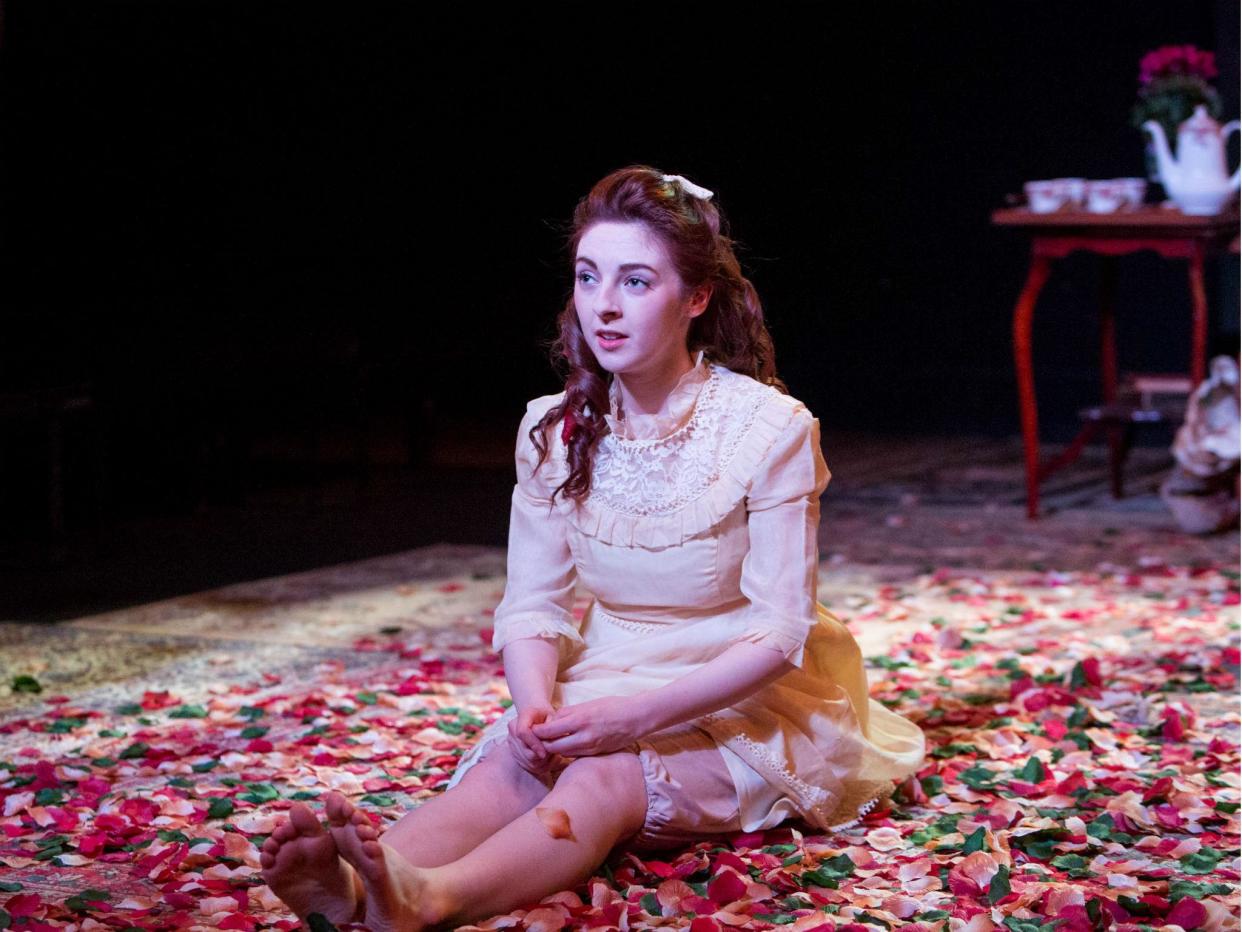 Venice van Someran as Margaret in 'Dear Brutus' at Southwark Playhouse: Mitzi de Margary