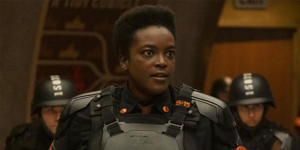  Wunmi Mosaku as Agent B-15. 