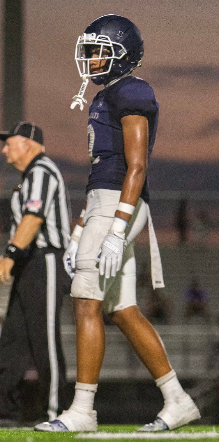 North Port High's Kadyn Palmer was voted the best defensive back in the Herald-Tribune preseason fan poll.