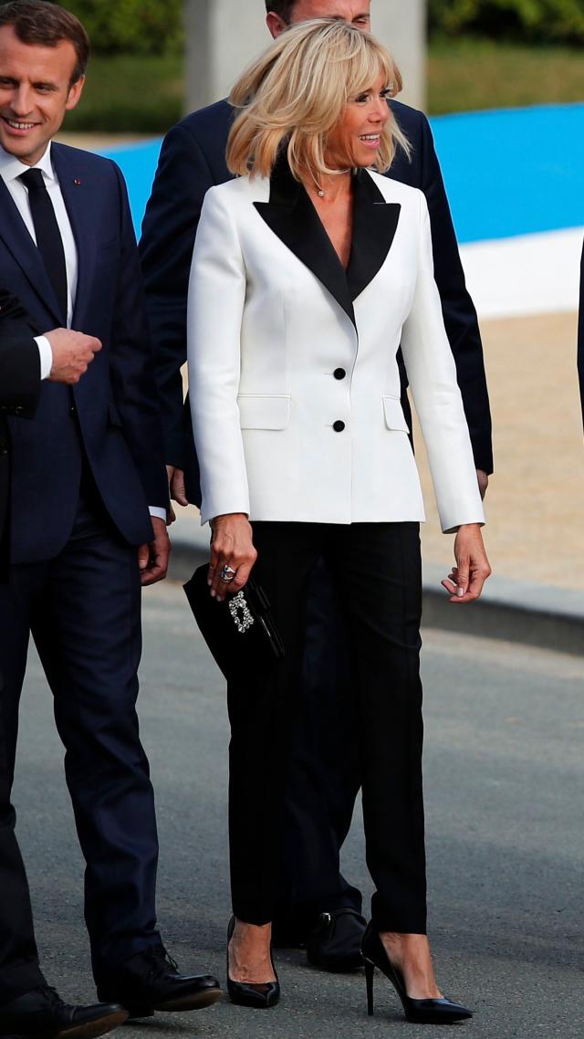 Allez les Bleus! Brigitte Macron Twins with the Winning World Cup