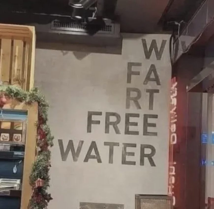 Text on the wall reads 