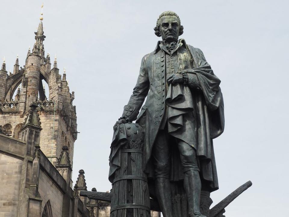Adam Smith statue in Edinburgh