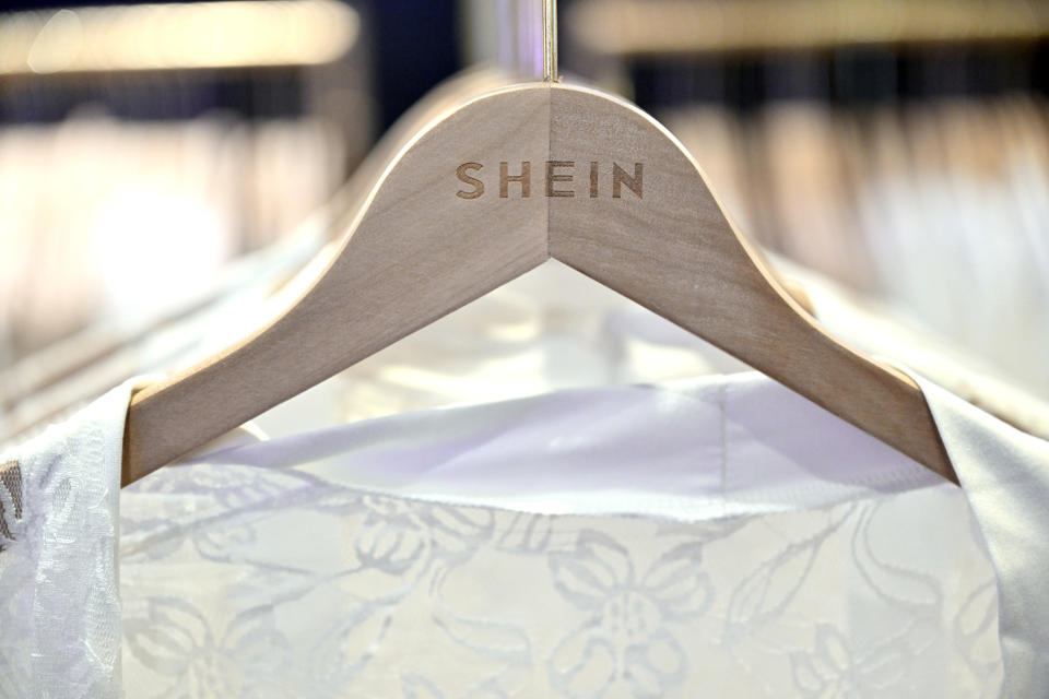 LAS VEGAS, NEVADA - MAY 25: A general view at the SHEIN Love Chapel Vegas wedding pop-up and retail shop at Fashion Show Las Vegas on May 25, 2024 in Las Vegas, Nevada. (Photo by David Becker/Getty Images for SHEIN)