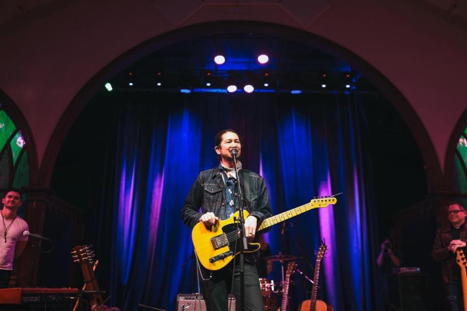 Jay Psaros Band Live performs a recent show at the Spire Center in Plymouth.