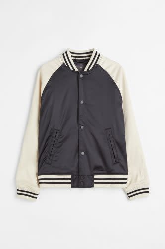 HM Satin Baseball Jacket