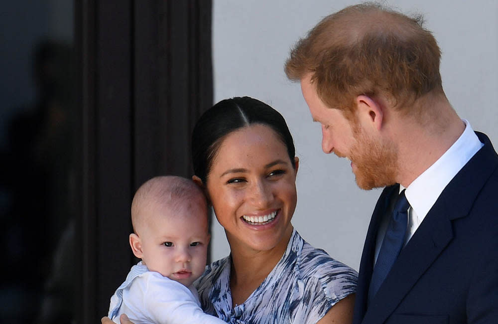 Meghan, Duchess of Sussex is said to have accused two ­people of raising ‘concerns’ about her son Archie’s skin colour credit:Bang Showbiz