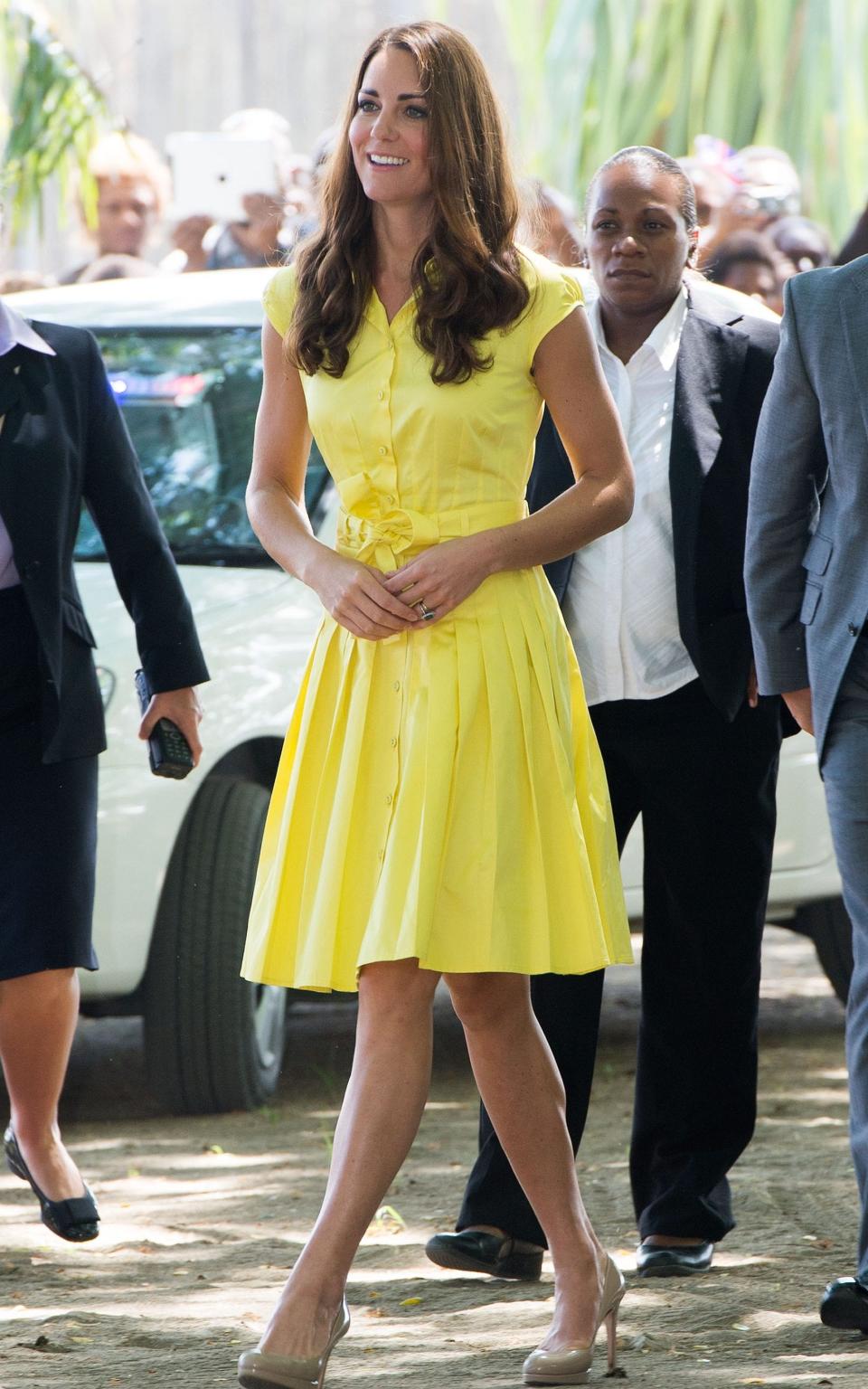 The Duchess of Cambridge wearing Jaeger in 2012