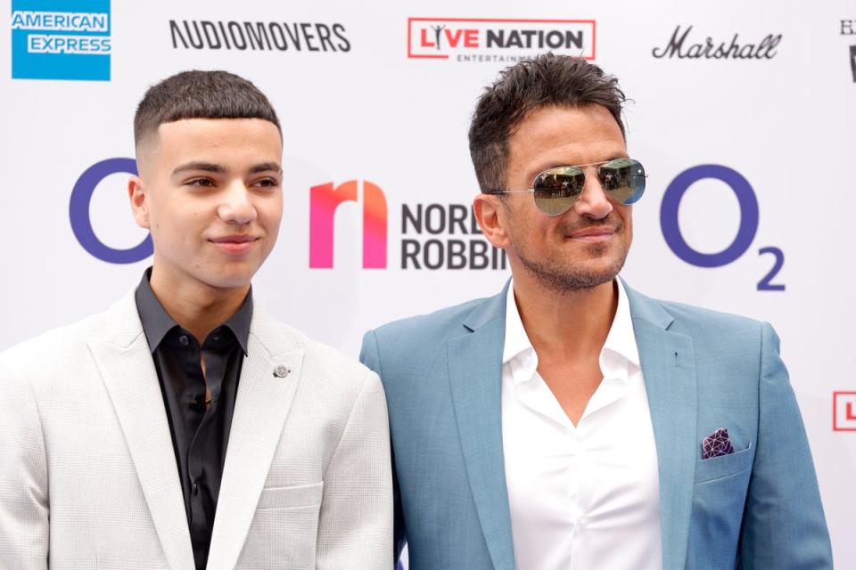 Peter Andre has voiced his delight at son Junior being snapped up for festivals this summer  (Getty Images)