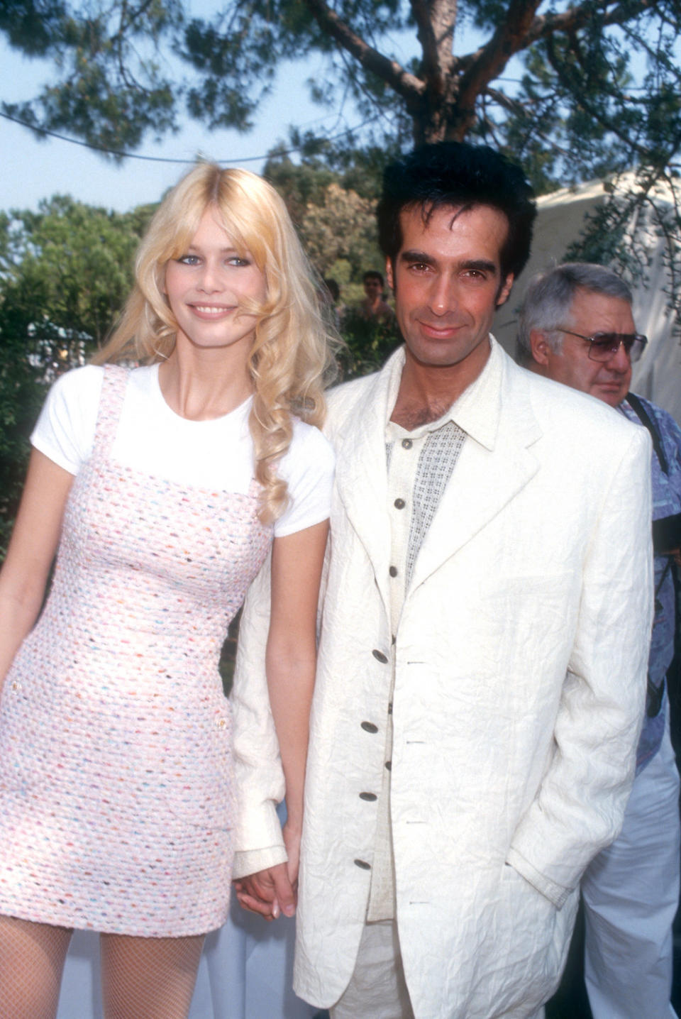 Claudia Schiffer and David Copperfield