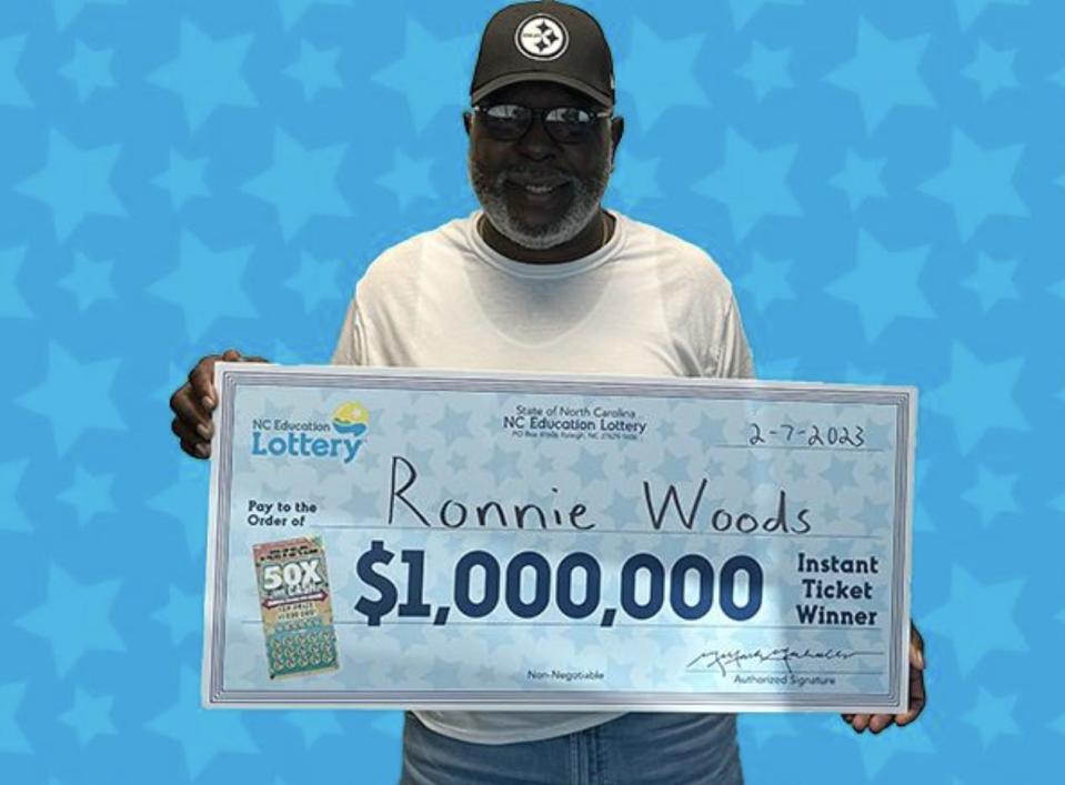 Ronnie Woods won $1 million from a $10 scratch-off earlier this year.