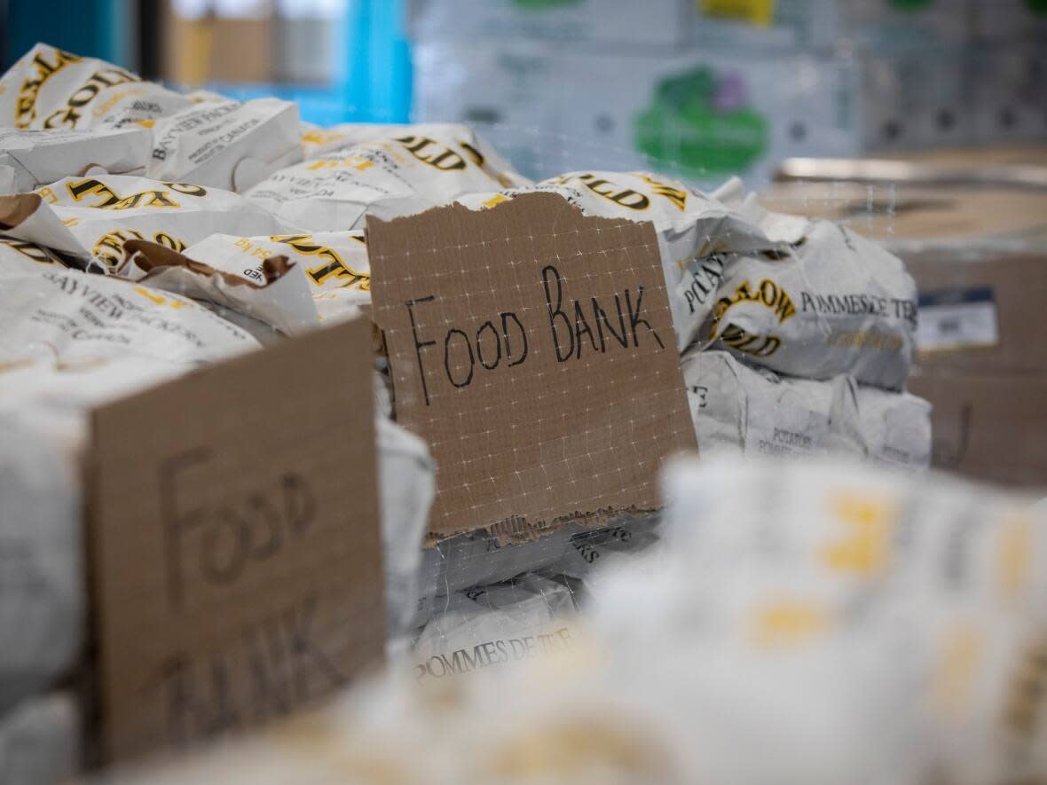 Food banks in the province are 'seeing clients returning who haven't had to use this for a few years, but now they're having to come back,' said Food Banks of Saskatchewan executive director Michael Kincade. '[It's] not that their incomes changed, but the cost of living.' (Evan Mitsui/CBC - image credit)