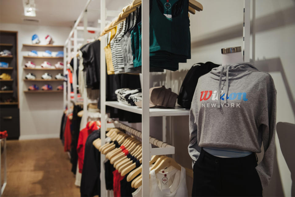 Wilson’s store at The Shops at Columbus Circle features its apparel collection. - Credit: Courtesy of Wilson