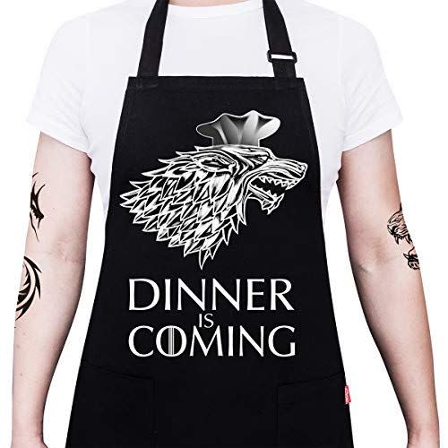 10) Dinner Is Coming Apron