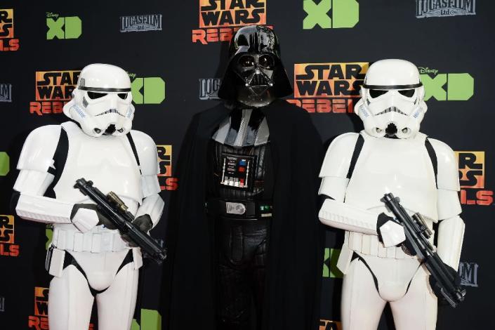 Walt Disney Co is striking back at Netflix with its own streaming television service that will include the iconic "Star Wars" movies (AFP Photo/Matt Winkelmeyer)