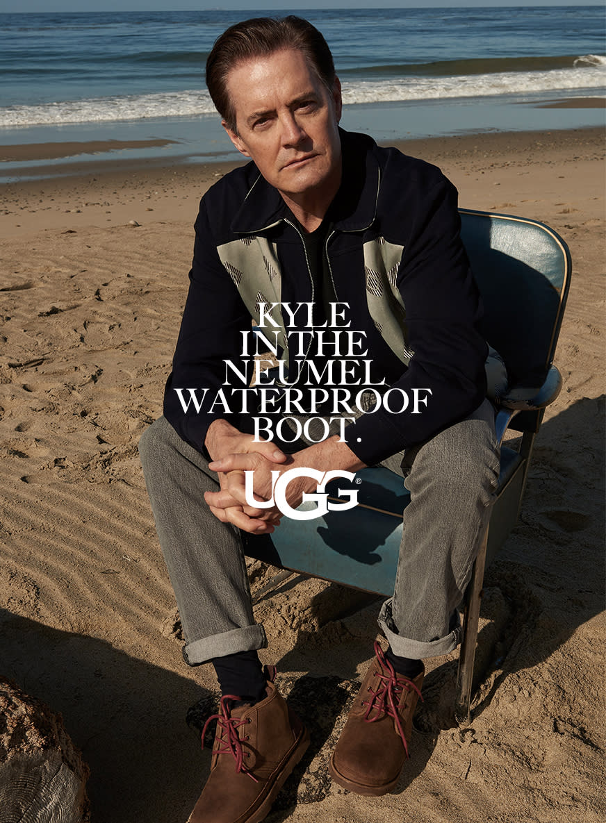 <p>A close-up of Kyle MacLachlan for Ugg. (Photo: Courtesy of Frederic Auerbach/Ugg) </p>