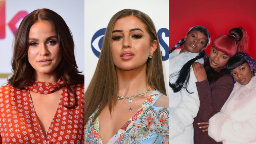 'Geordie Shore' star Vicky Pattison, 'Love Island' contestant Georgia Steel and Yonah and Cleo Higgins from 90s pop group Cleopatra are among those lined-up for the new series of 'Celebrity Coach Trip' (Ian West/Nicholas Hunt/Tim Roney/Getty)