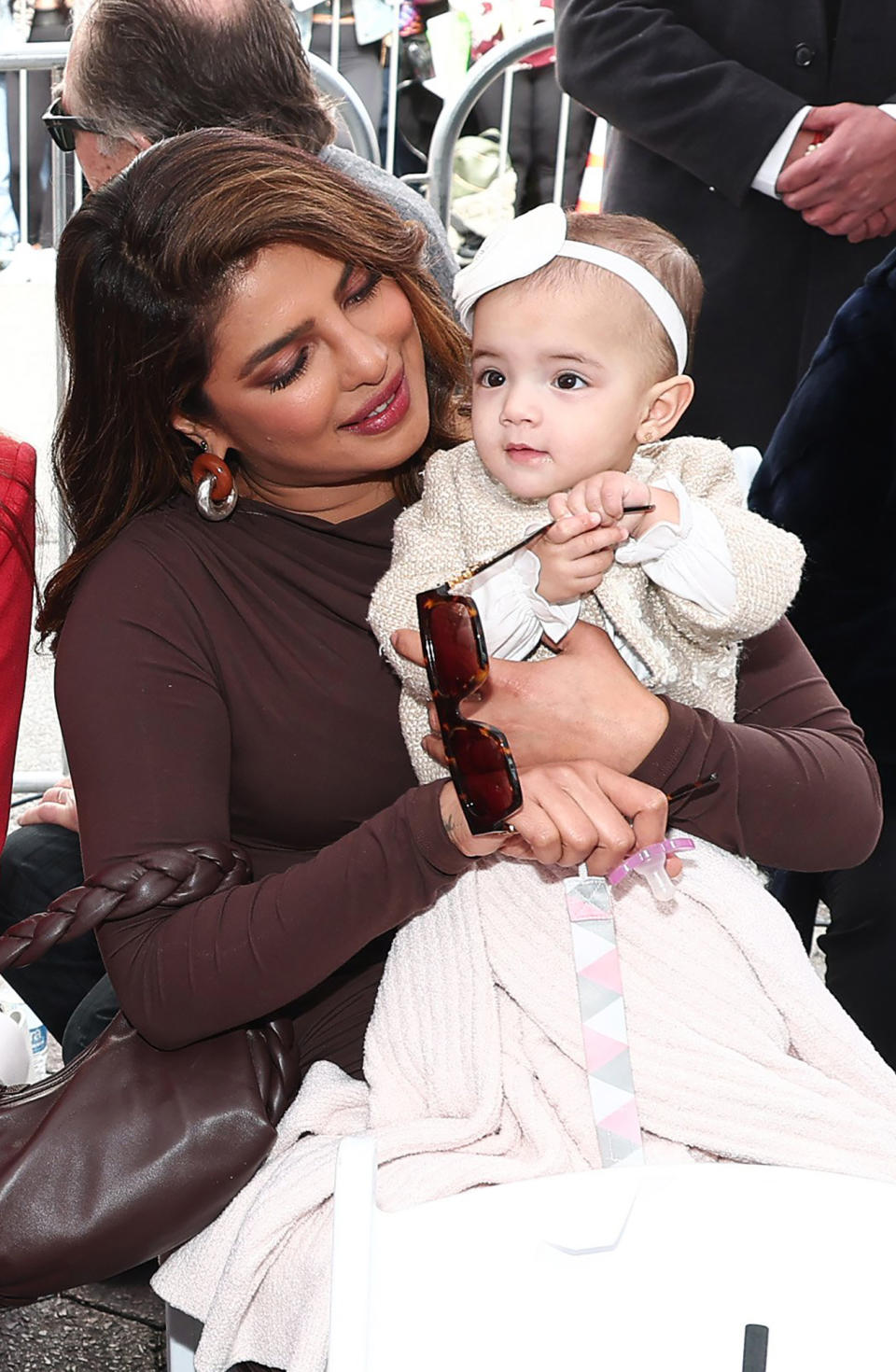 Nick Jonas And Priyanka Chopra Bring Daughter Malti To Hollywood Walk 