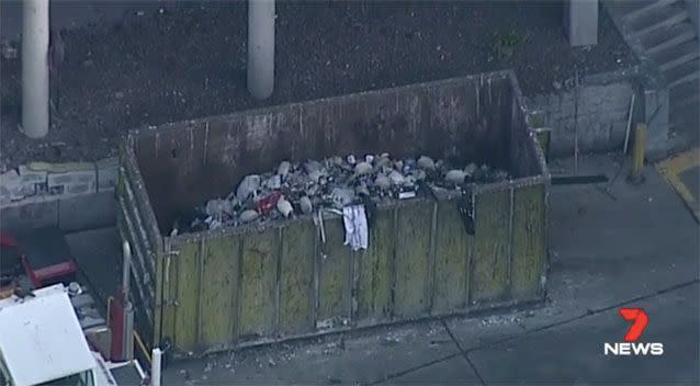 The waste facility where a weapon was found. Source: 7News