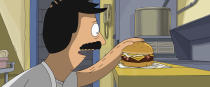 This image released by 20th Century Studios shows Bob Belcher, voiced by H. Jon Benjamin in a scene from "The Bob's Burgers Movie." (20th Century Studios via AP)