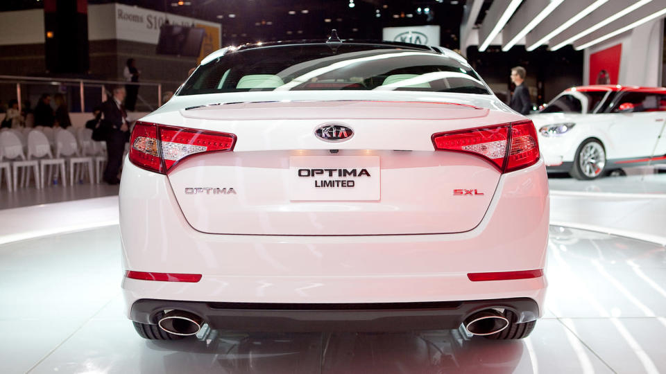 America's most sort of exciting mid-sizer — the Kia Optima SX — just got better! Ok, not really better. Or faster. And there's no manual transmission. But it is more expensive in new SX Limited trim, almost reaching the $35,000 mark. The Limited shares the Turbo's 2.0-liter GDI turbo with its Camry-and-everyone-else-besting 274 horsepower. It still also only comes with a six-speed automatic transmission. Pricing details were absent from the release, but they mentioned a price south of $35,000 at the press conference and Car And Driver mentions a price of $34,900. That's a $7,650 increase over the base SX and uncomfortably close to some real luxury options.