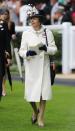 <p>For the Royal Ascot in 2016, Princess Anne sported this sleek white coat. <br></p>