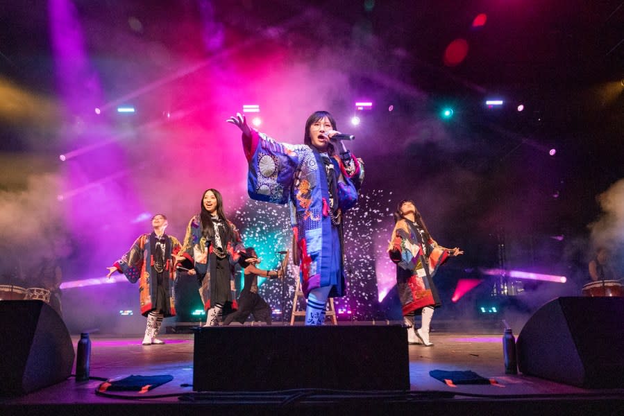 INDIO, CALIFORNIA – APRIL 14: (FOR EDITORIAL USE ONLY) KANON, RIN, SUZUKA and MIZYU of Atarashii Gakko! perform at the Gobi Tent at the 2024 Coachella Valley Music and Arts Festival at Empire Polo Club on April 14, 2024 in Indio, California. (Photo by Emma McIntyre/Getty Images for Coachella)